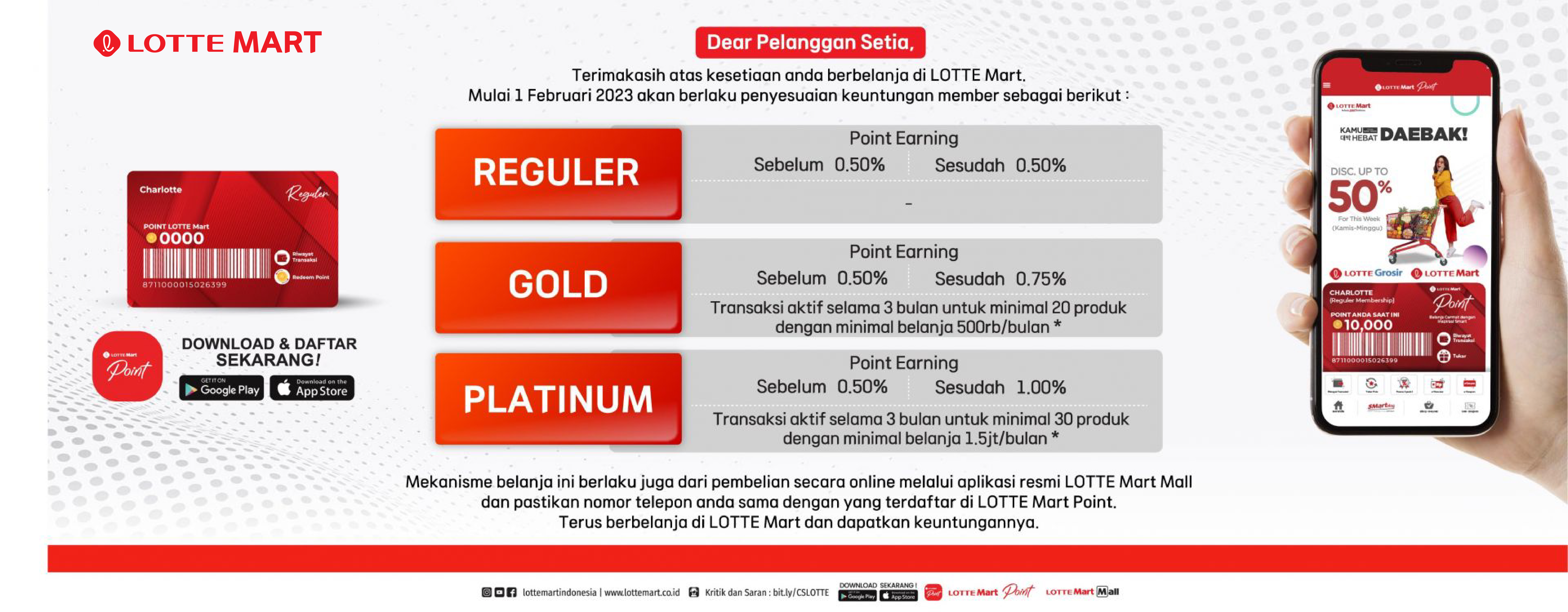https://www.lottemart.co.id/Informasi member 1 feb 2023