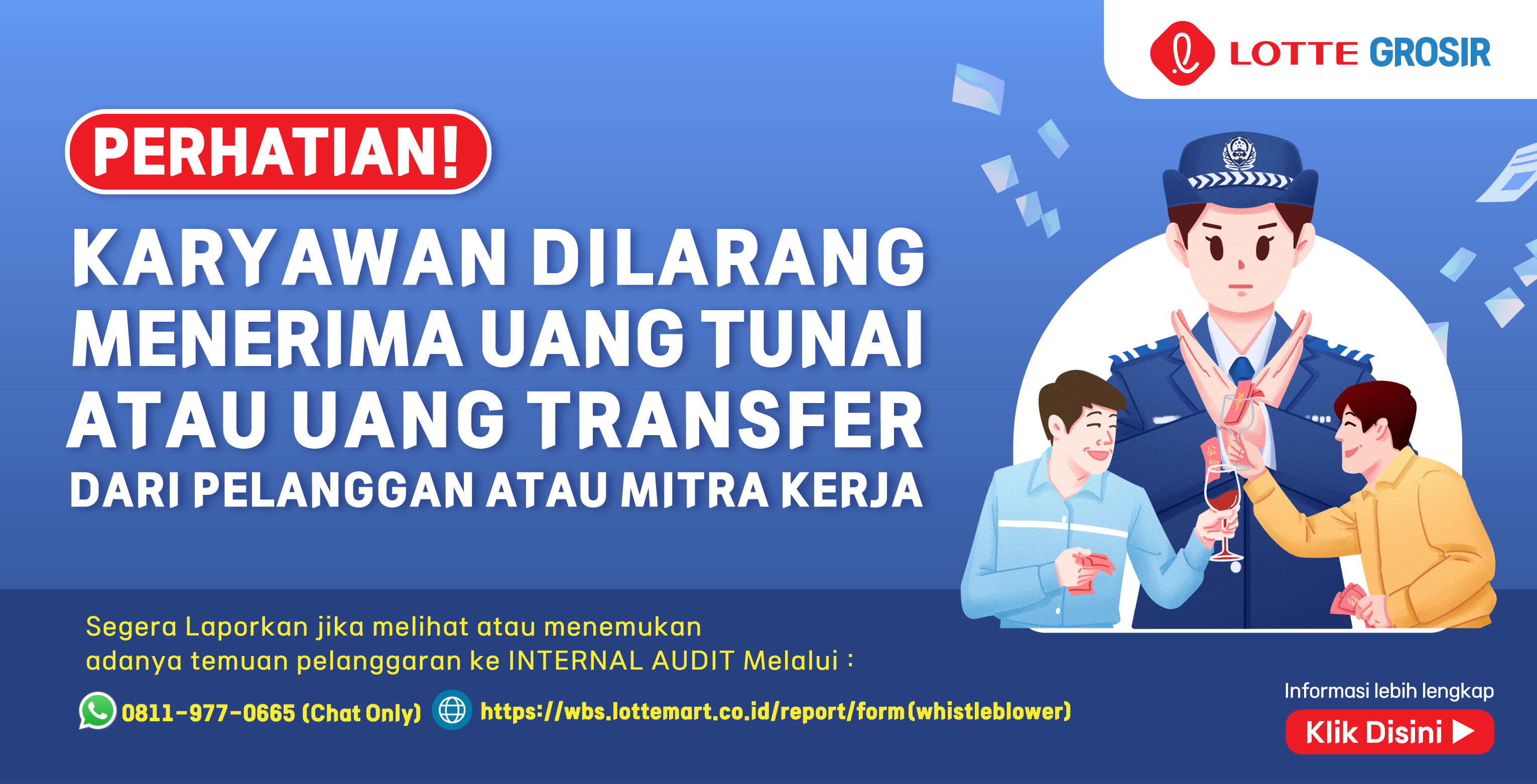 https://www.lottemart.co.id/Pelaporan Pelanggaran Suap LOTTE Grosir