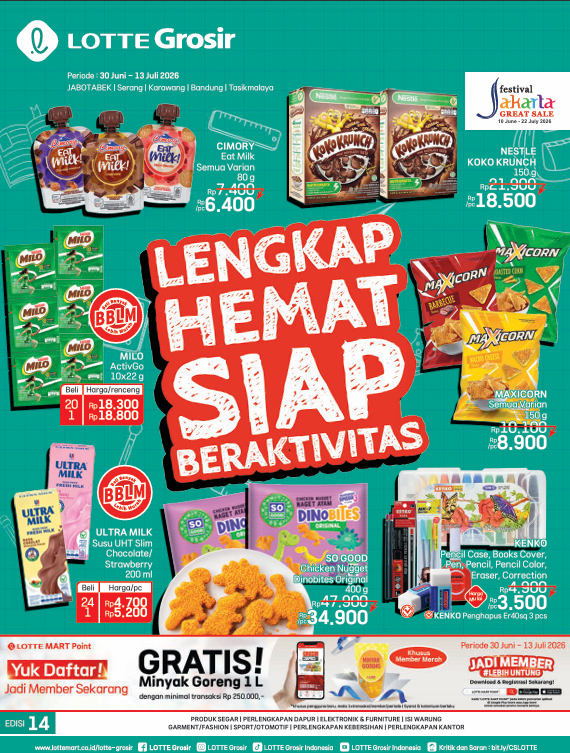 Lengkap Hemat Siap Beraktivitas