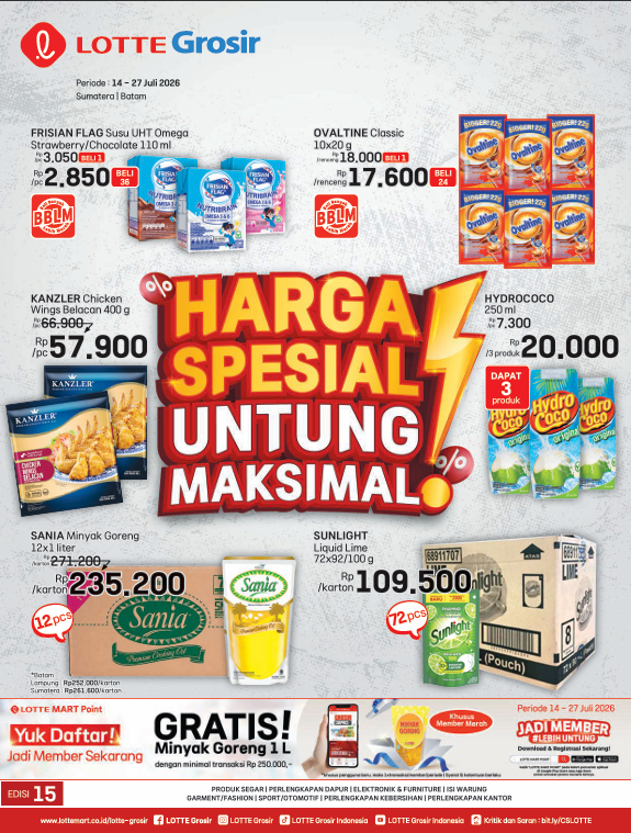 Harga Sepsial Untung Maksimal SumBat